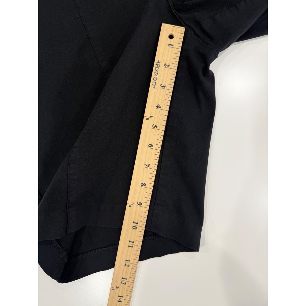 IZOD Golf Shorts Womens 14 Black Stretch Zipper Pockets Flat Front Activewear - Picture 8 of 8